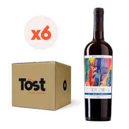 6x Vino 7 Colores Reserva Merlot-Malbec 13 750cc