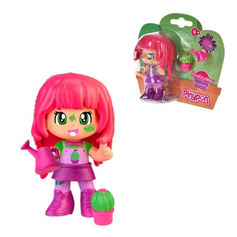 Muneca Pinypon coleccion profesiones cactus lover