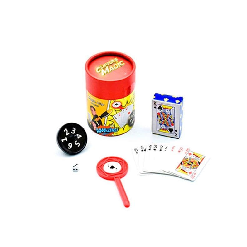 Juego de magia cartas portatiles rojas