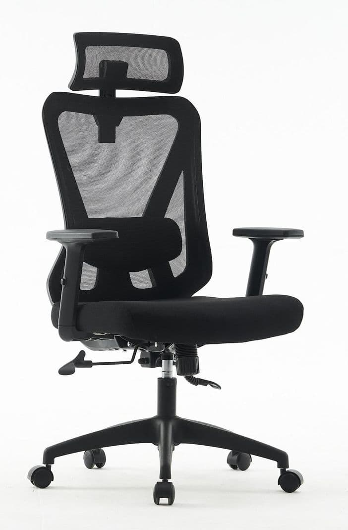 Silla Escritorio Ejecutiva Ergonomica Krone Orion - Negra Negro