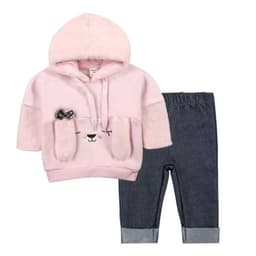 BUZO NI A OREJAS LARGA CON CALZA JEANS 0 A 3 Meses