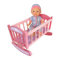 Muneca Bebe 29 cm con Sonido y Accesorios 3 en 1 Rosado +2.00