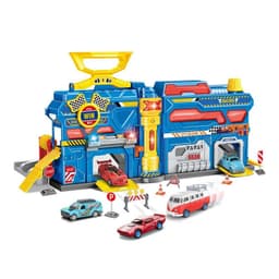 Pista de Autos con Taller Mecanico, Luz, Sonido y Autos Metalicos +3.00