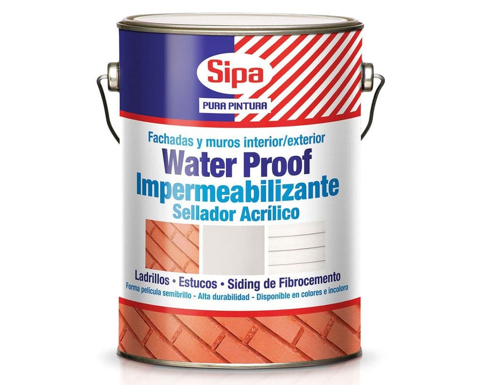 Primer 1 galon WaterProof transparente semi brillante Sipa