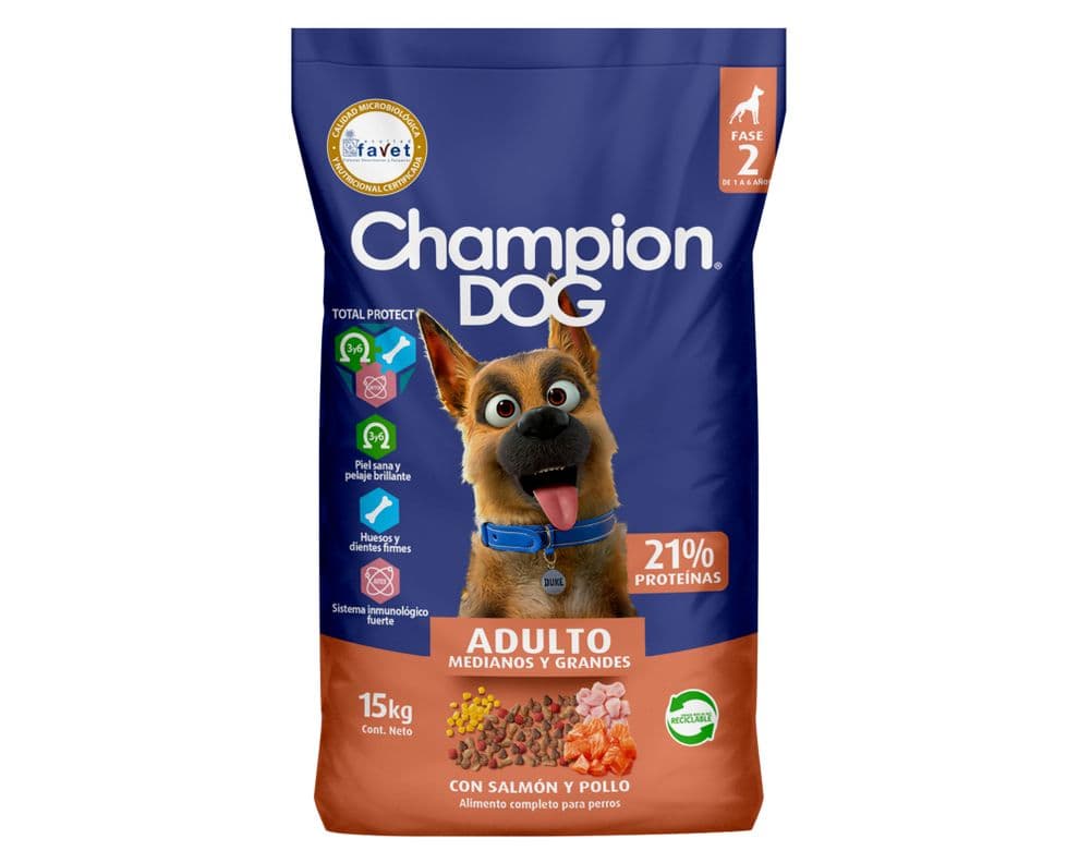Alimento perro sabor Salmon y pollo 15 kg