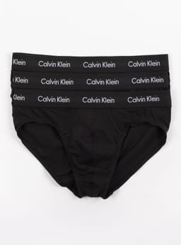 3Pk Slips Calzoncillo Negro S
