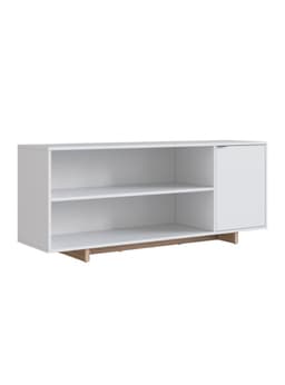 Rack TV 50" 3 Espacios B75 Blanco