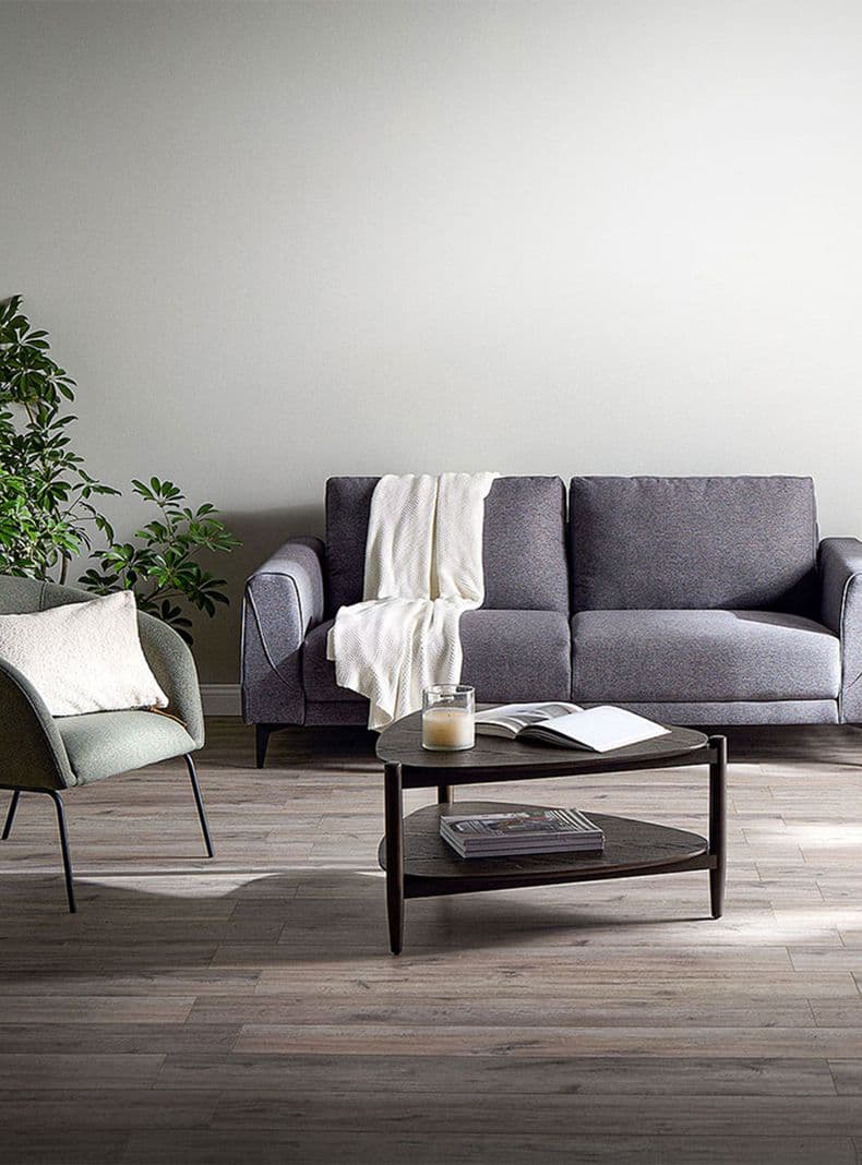 Sofa 2 Cuerpos Padua Gris