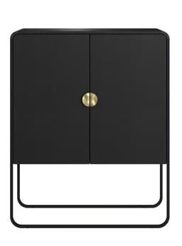 Buffet 2 Puertas 90 cm Negro