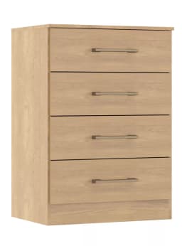 Comoda 2007 4 Cajones 93x55.5x55.5 cm Cafe
