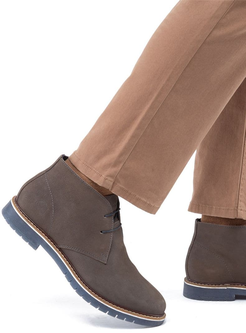 Botin Cuero Albany 35828 Hombre Verde 39