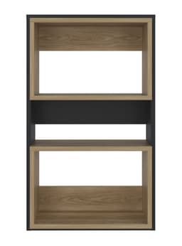 Mueble Auxilar Muro Bano Eco Wengue y Fresno Negro