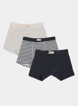 Pack 3 Boxer Basicos de Algodon Gris 2