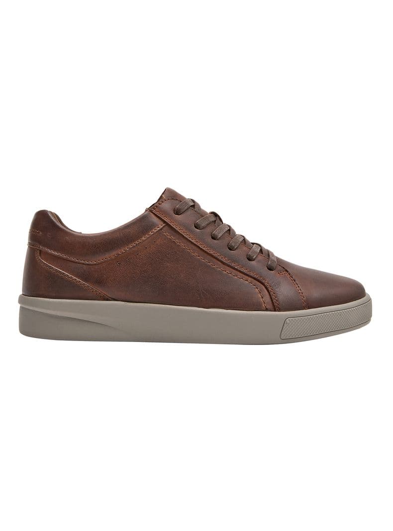 Zapatilla Urbana Casual Cuero Hombre Cafe Oscuro 40