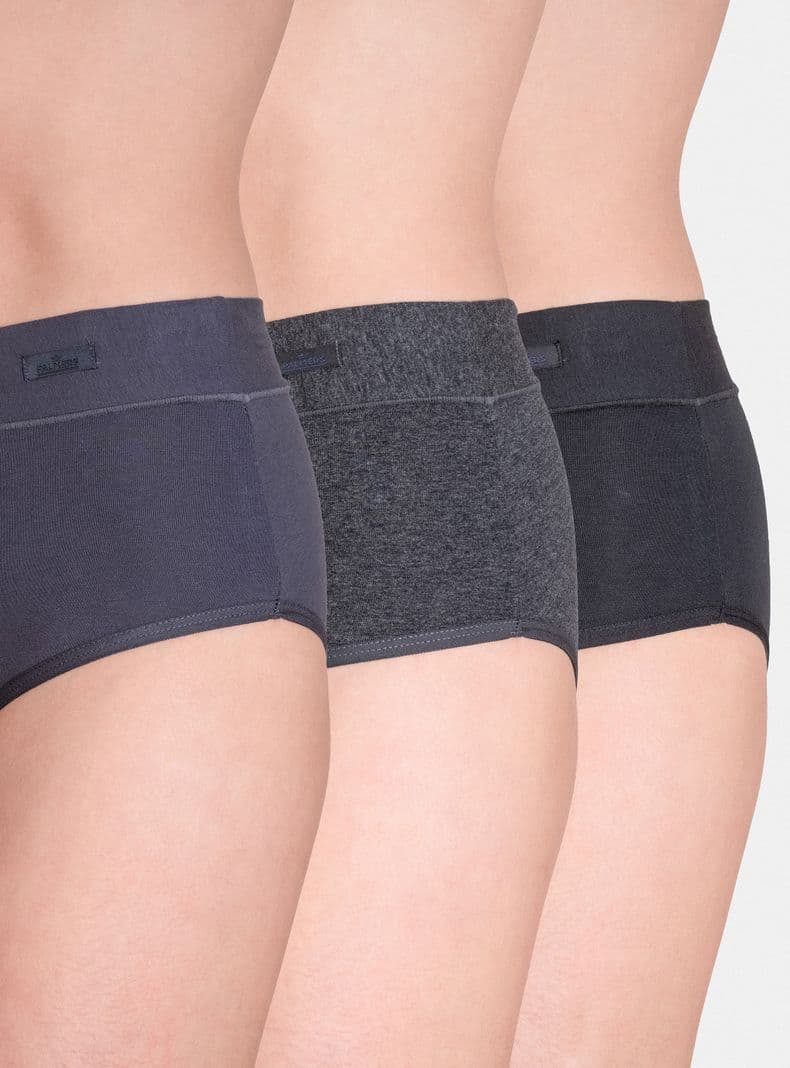 Pack 3 Hikini Algodon P31 Gris S