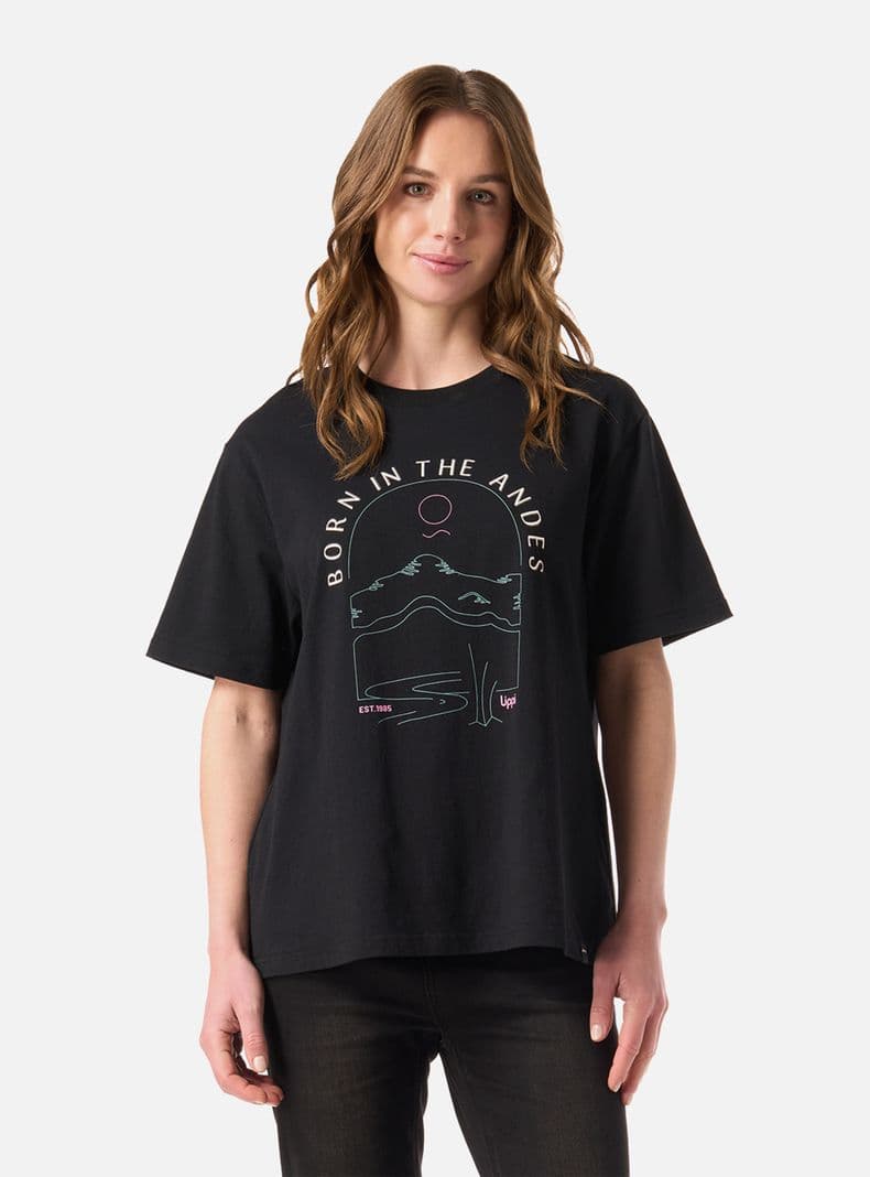 Polera Logo Lippi T-Shirt Xs Negro
