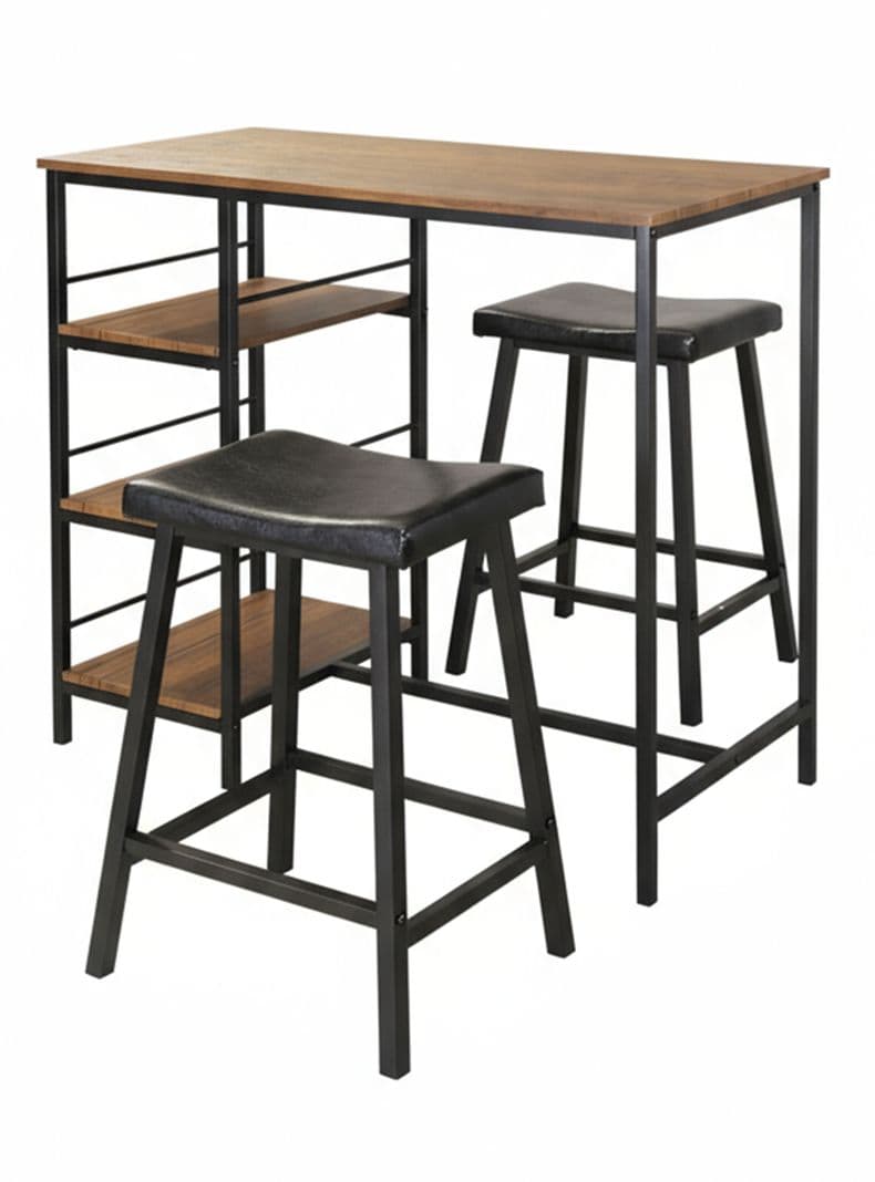 Juego de Comedor Vesant 2 Sillas Cafe