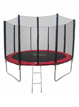 Cama Elastica Roja 12 Pies con Escalera