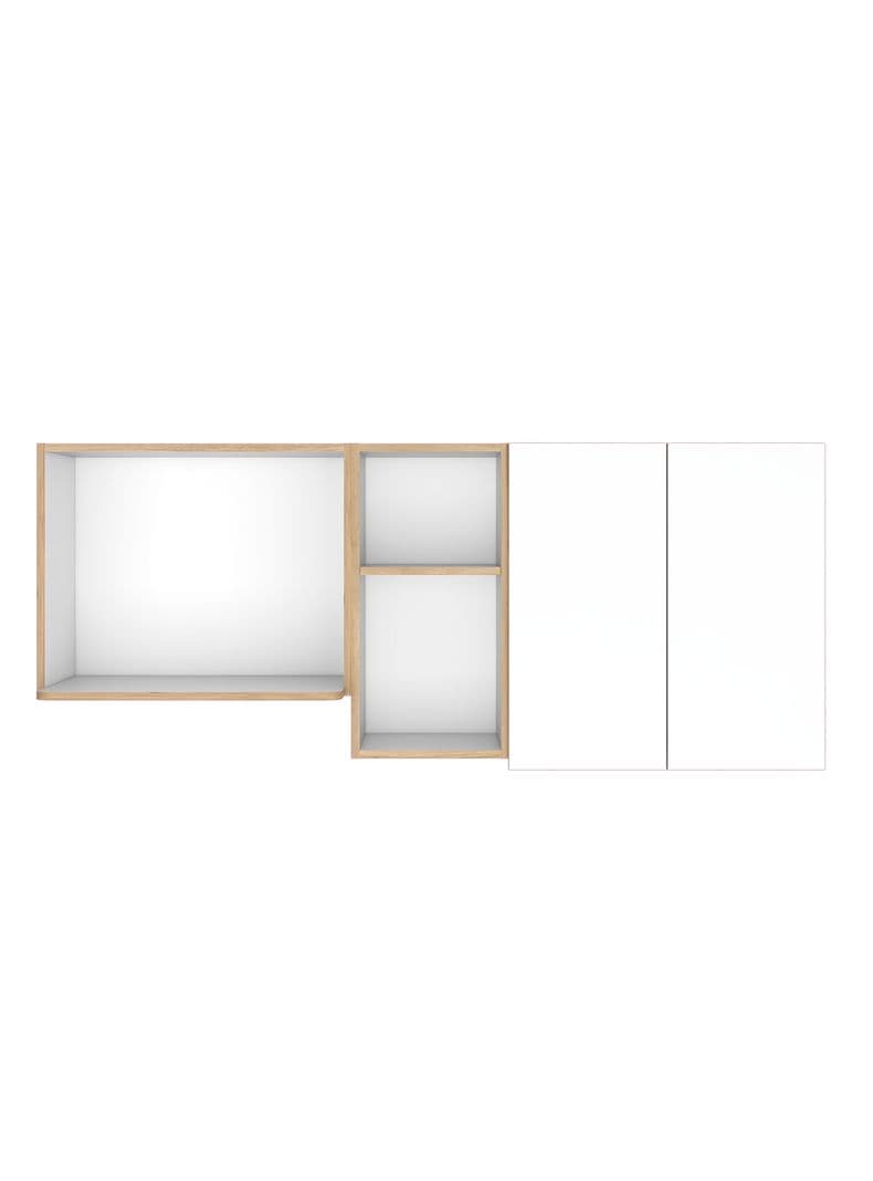Mueble de Cocina Mural Corinto 62x150x34.5 cm Macadamia Blanco