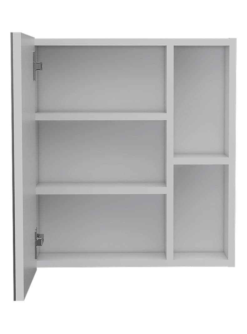 Botiquin para Bano Labelle 49.7x45x12.5 cm Blanco con Espejo