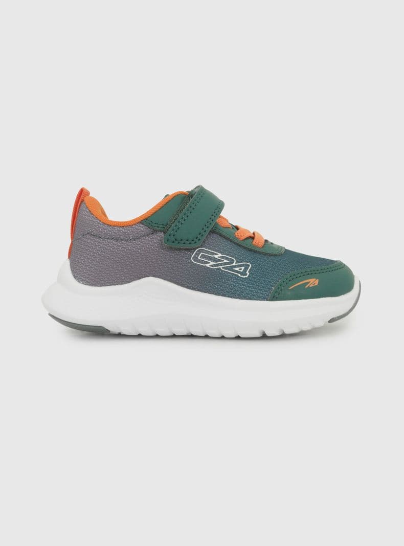 Zapatilla Urbana Levity Velcro Elastico Nino T.21 a T.27 Verde