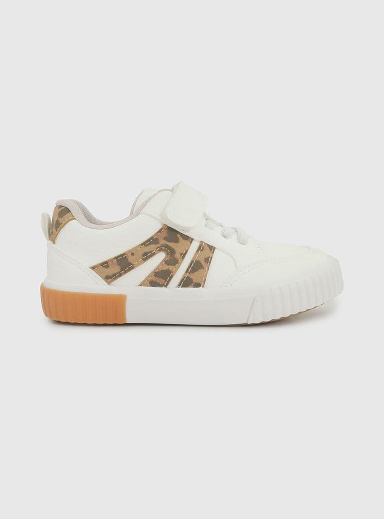ZapatillaUrbana Velcro Animal Print Lifestyle Nina T.21-27 Blanco