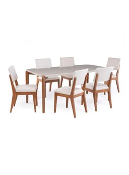 Juego de Comedor Donatella 1.8 - 6 Sillas Ella Natural