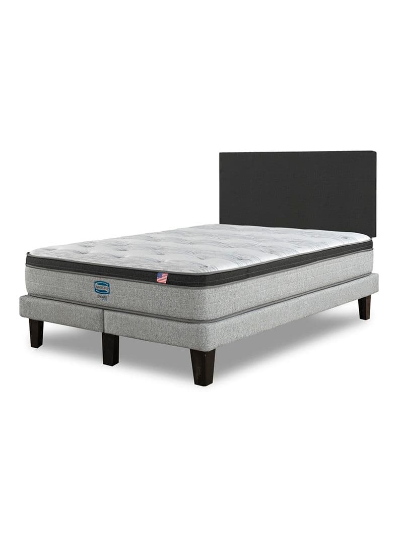 Cama Europea Dreamer Plus 2 Plazas Mg Base Dividida + Respaldo