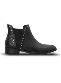 Botin Alva Cuero Mujer Negro 35