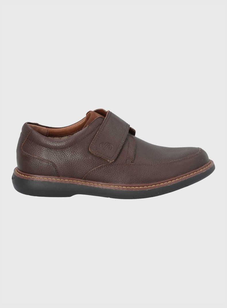 Zapato Casua Iowa Cuero Hombre Rojo 39