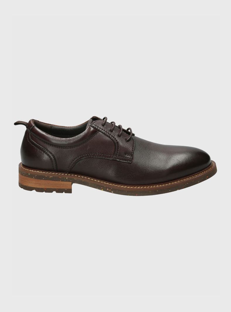 Zapato Casual Cuero Hinton Hombre Cafe 40