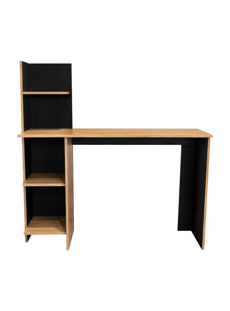 Escritorio Biblioteca Vilna 120.6x120x45 cm Fresno y Wengue Cafe Claro