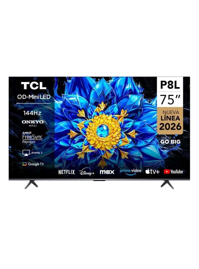 QD Mini Led Smart TV 75'' 4K UHD 144Hz P8L Gamer