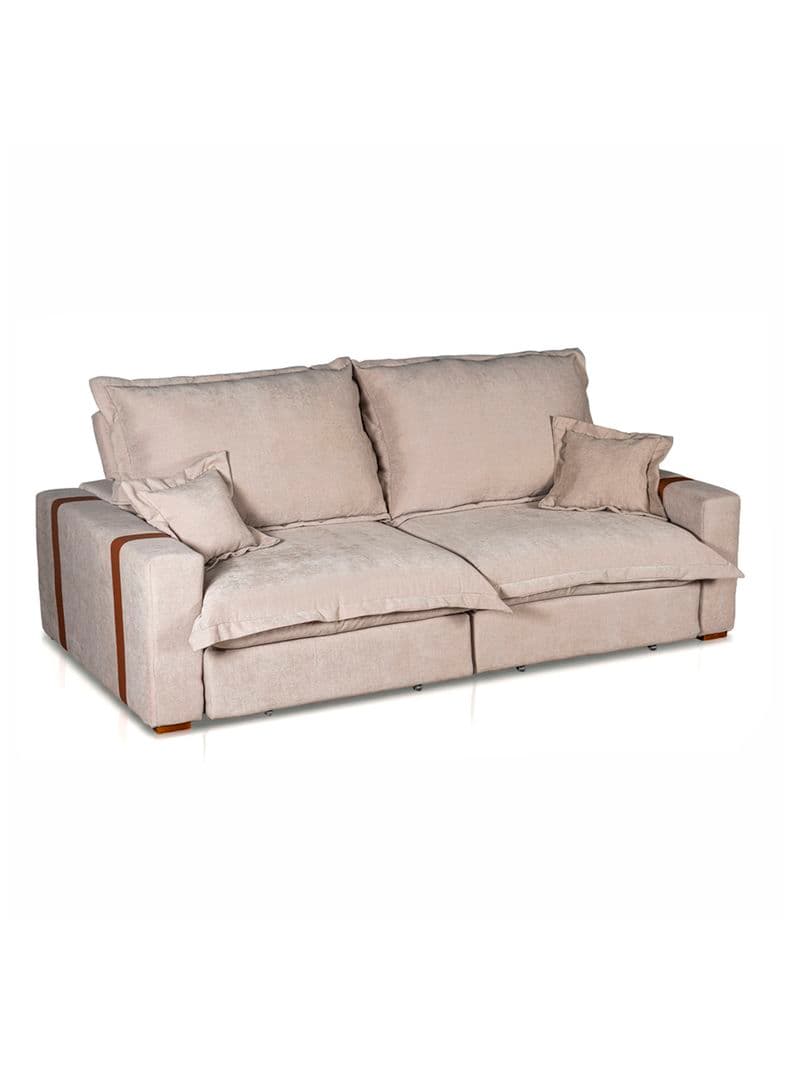 Sofa Retractil Reclinable Nairobi Caramelo Beige