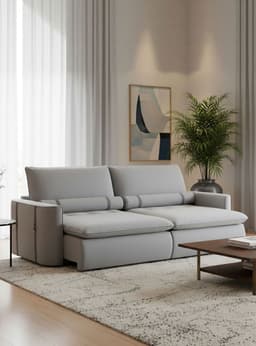 Sofa Cama Colina 2 Cuerpos Prata Plata
