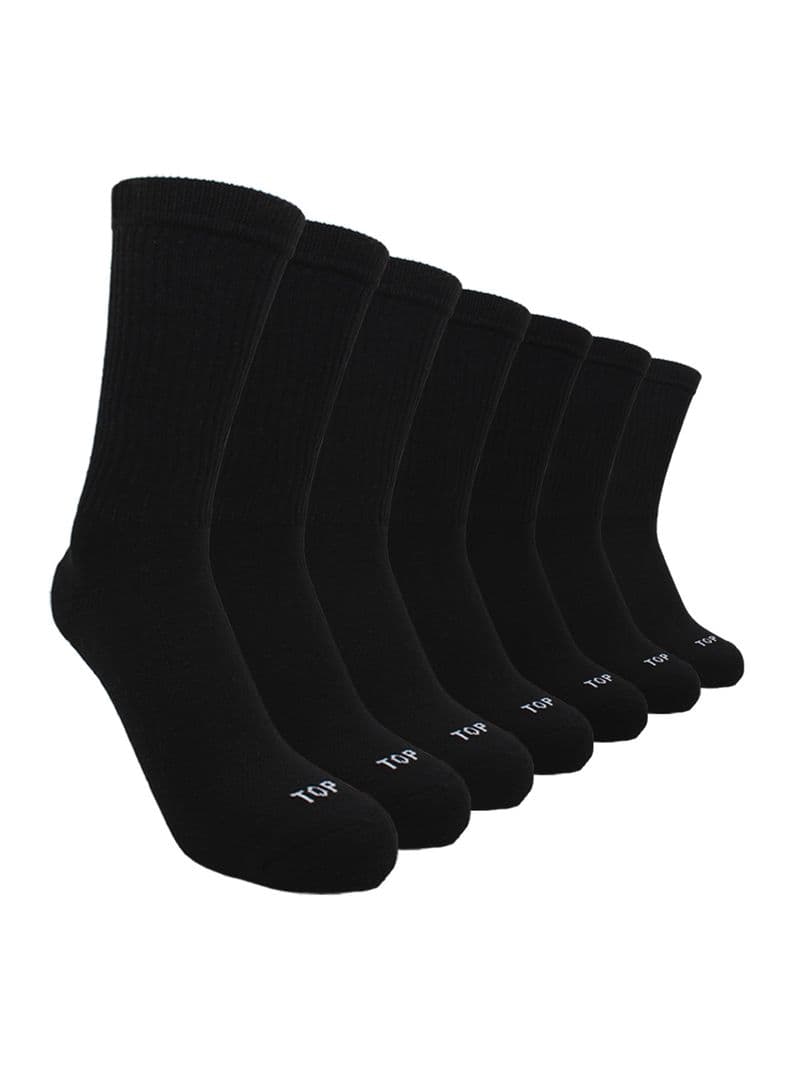 Pack 7 Calcetin Largo Sport Negro