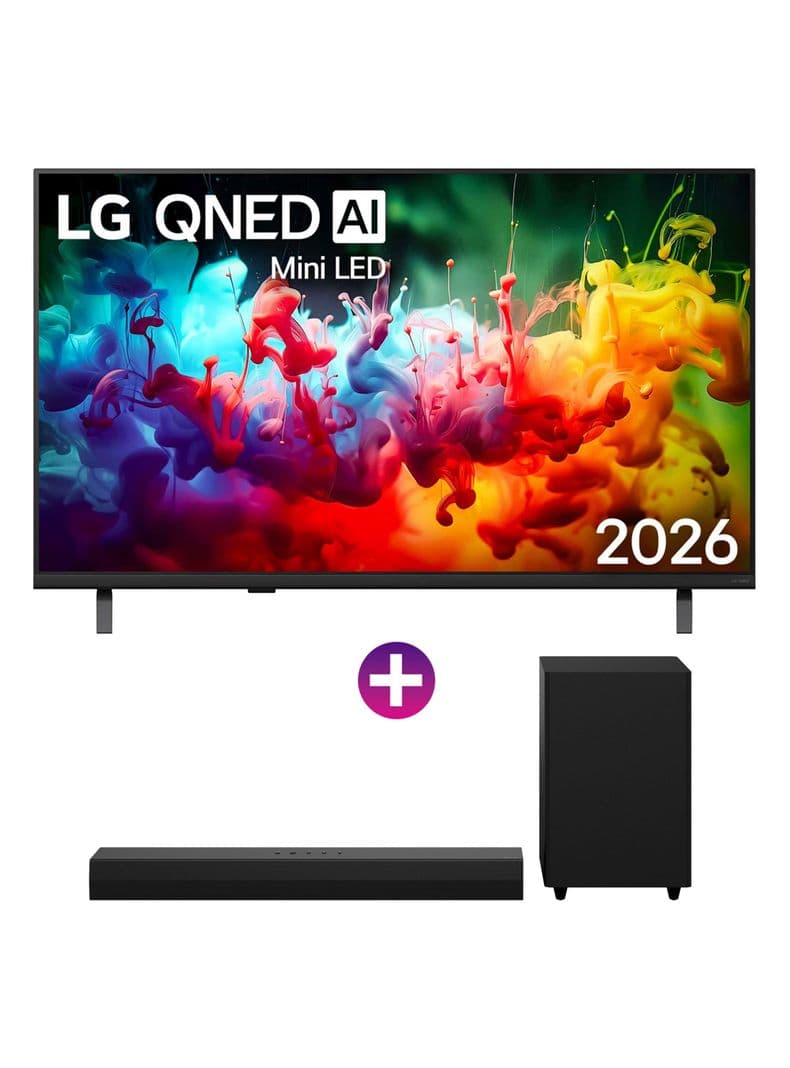 QNED Mini LED Smart TV 55'' 4K UHD Evo AI QNED70 2026 + Soundbar S30 + Magic Remote Control