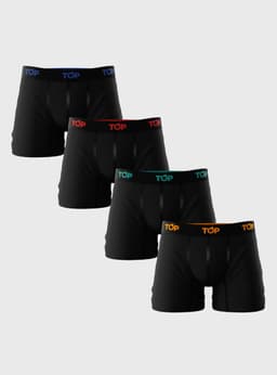 Pack 4 Boxer Algodon Color S