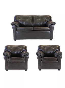Juego Living America Ecocuero 2C + Sillones
