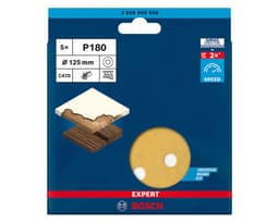 Disco de lija 125 mm Expert C470 grano 180 pack 5 unidades