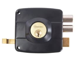 Cerradura sobreponer puertas de 30 a 50 mm 110 negro Oister