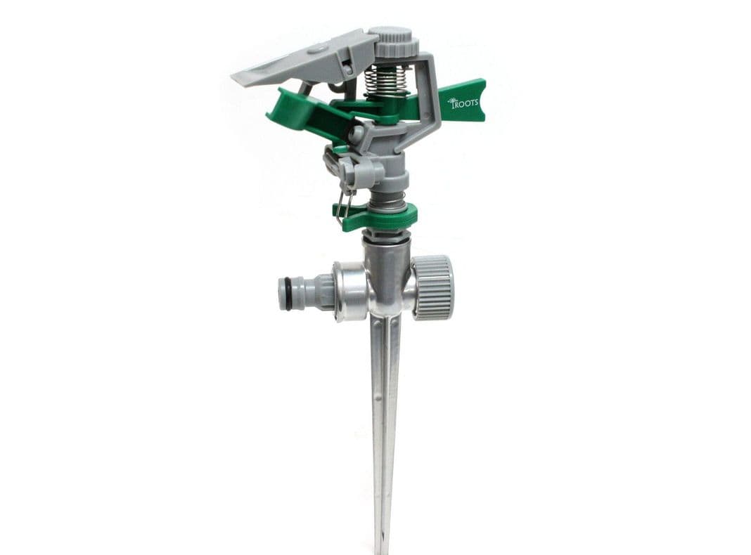 Aspersor de impacto plastica con estaca metalica Roots