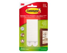 Tiras para colgar cuadros Grandes 4 pares blanco Command