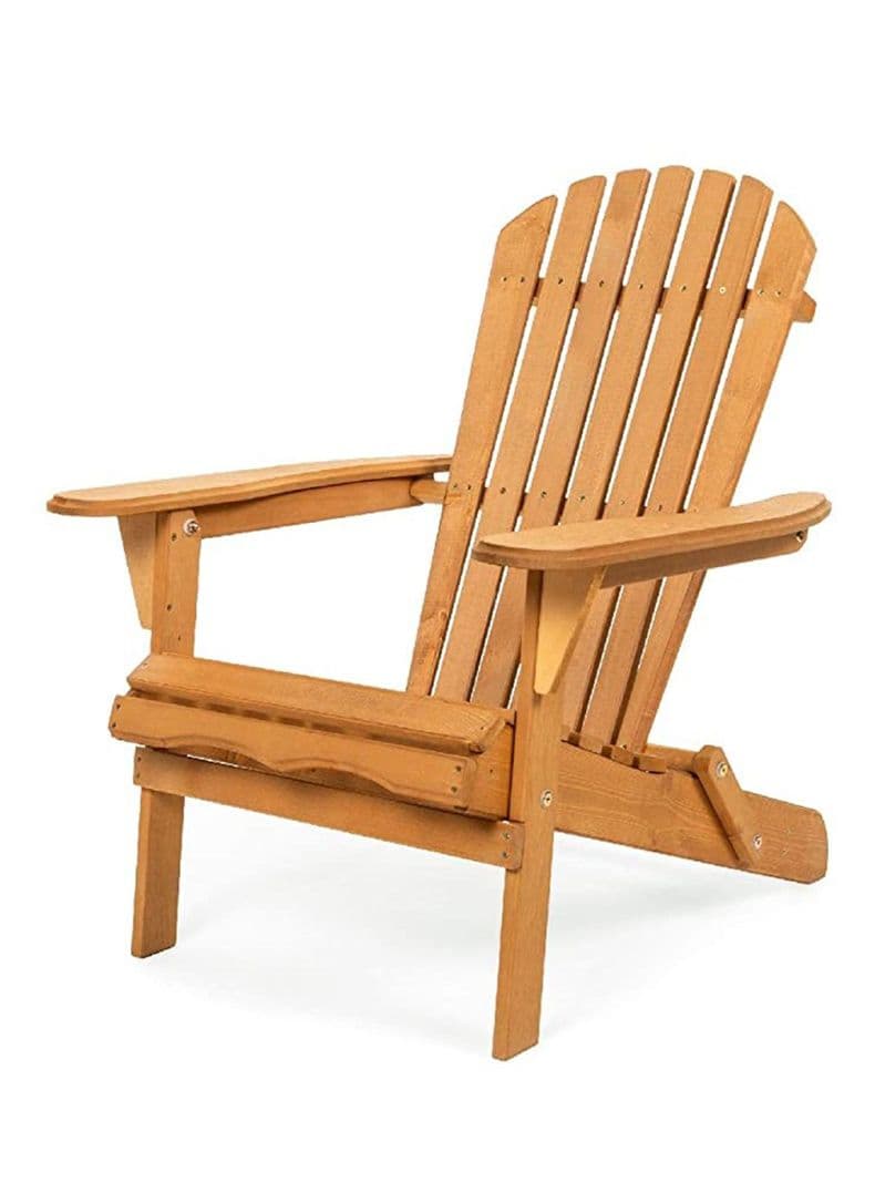 Silla Terraza Muskoka Plegable Madera Beige