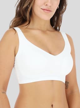 Sosten Flores Microfibra L.13272 Blanco