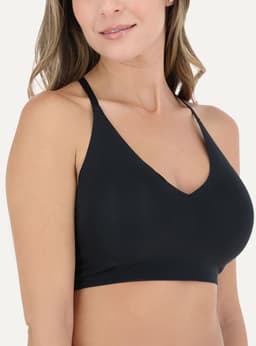 Sosten Seamless Espalda Encaje Sport Negro L
