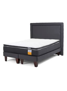Cama Europea Funcional Super King + Respaldo + Topper