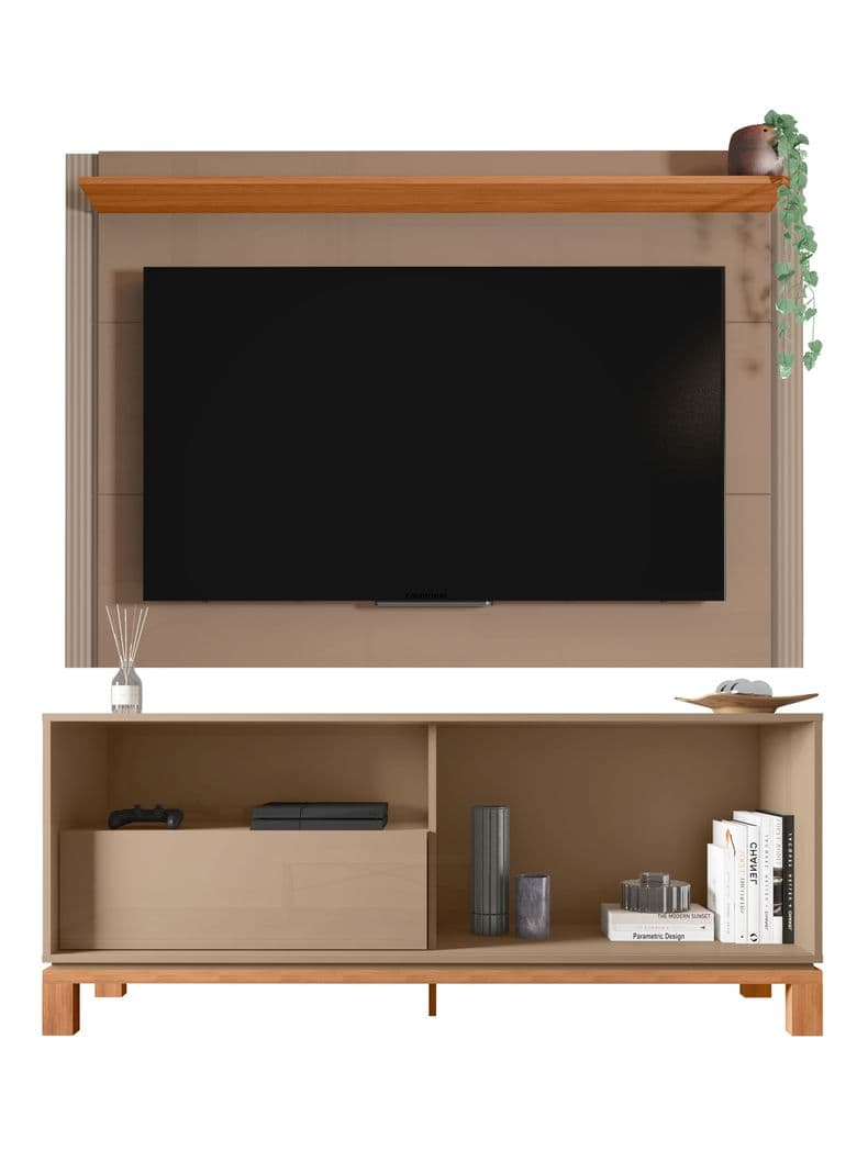 Panel Rack TV 55" Mondrian 1.5m Gris