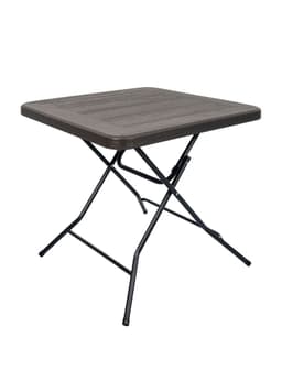 Mesa Plegable Cuadrada Gris 80 cm