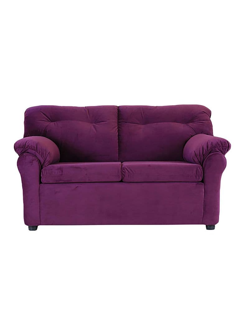 Sofa Felpa America 2 Cuerpos Morado Claro